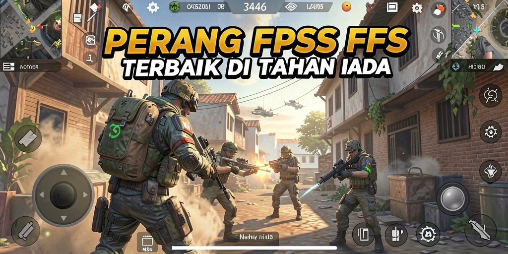 Gameplay seru dari 3446 menampilkan aksi tembak-menembak yang intens.