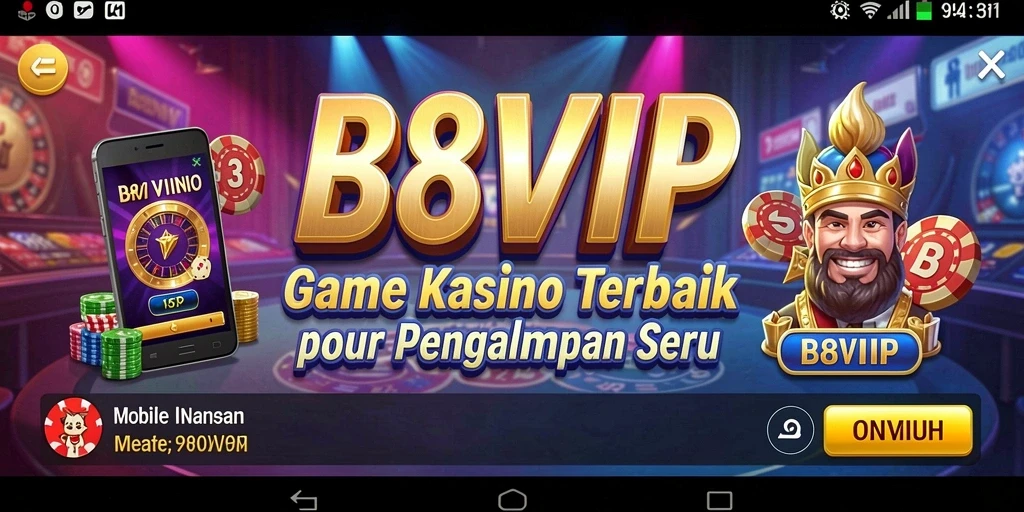 Tampilan gameplay B8VIP yang menarik dan menghibur.