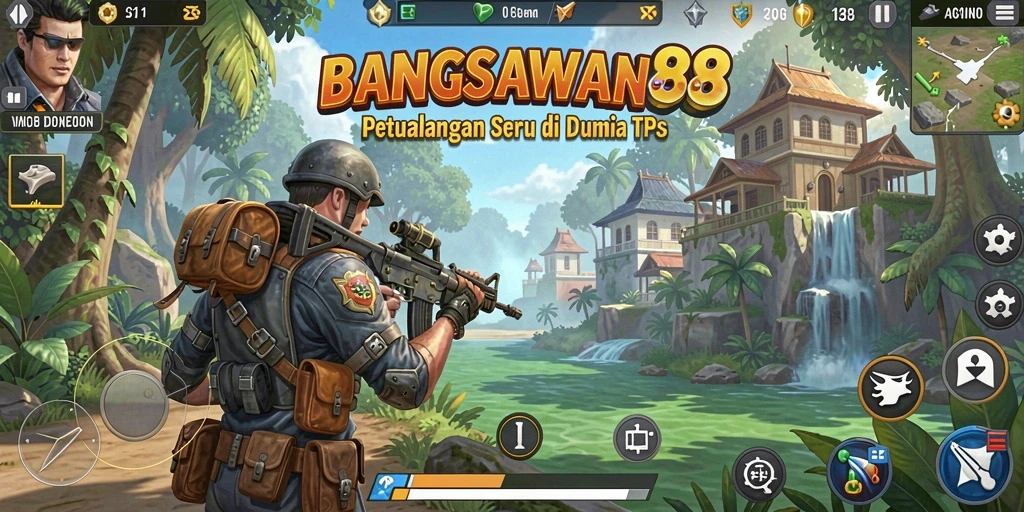 Tampilan seru dari gameplay intens di BANGSAWAN88.