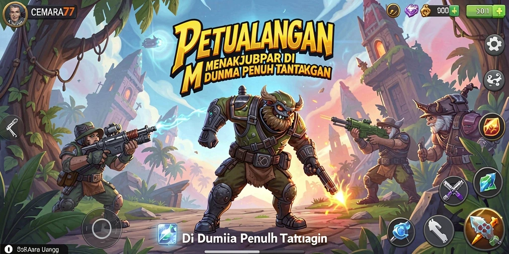 Gameplay seru CEMARA77 yang menantang dan mendebarkan.