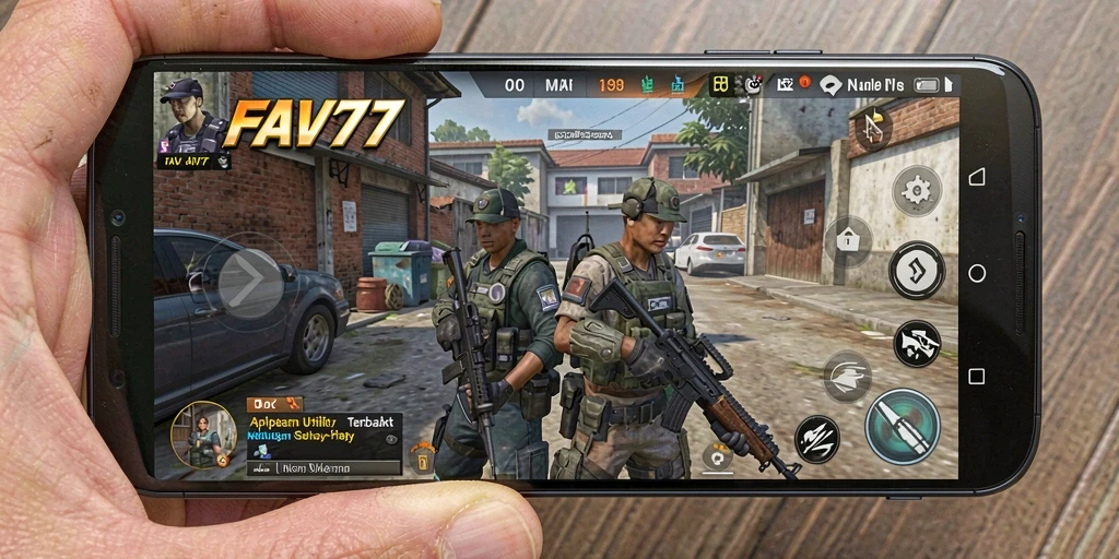 Tampilan antarmuka pengguna aplikasi FAV77 yang intuitif dan bersih.