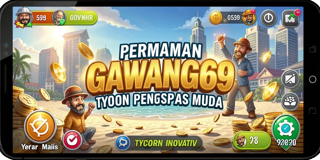 Tampilan gameplay Tycoon GAWANG69 yang memukau.