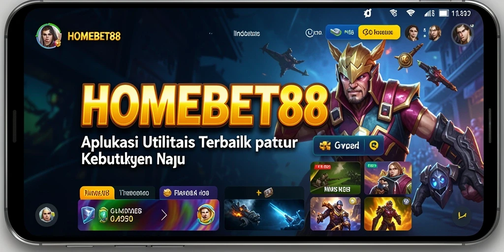 Tampilan aplikasi HOMEBET88 yang memudahkan pengguna dalam mengelola aktivitas.
