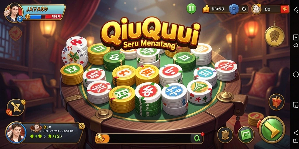 Tampilan gameplay QiuQiu yang seru di JAYA89.