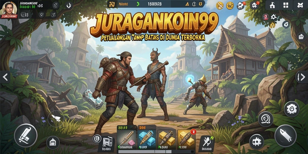 Gameplay JURAGANKOIN99 di dunia terbuka yang mengesankan.