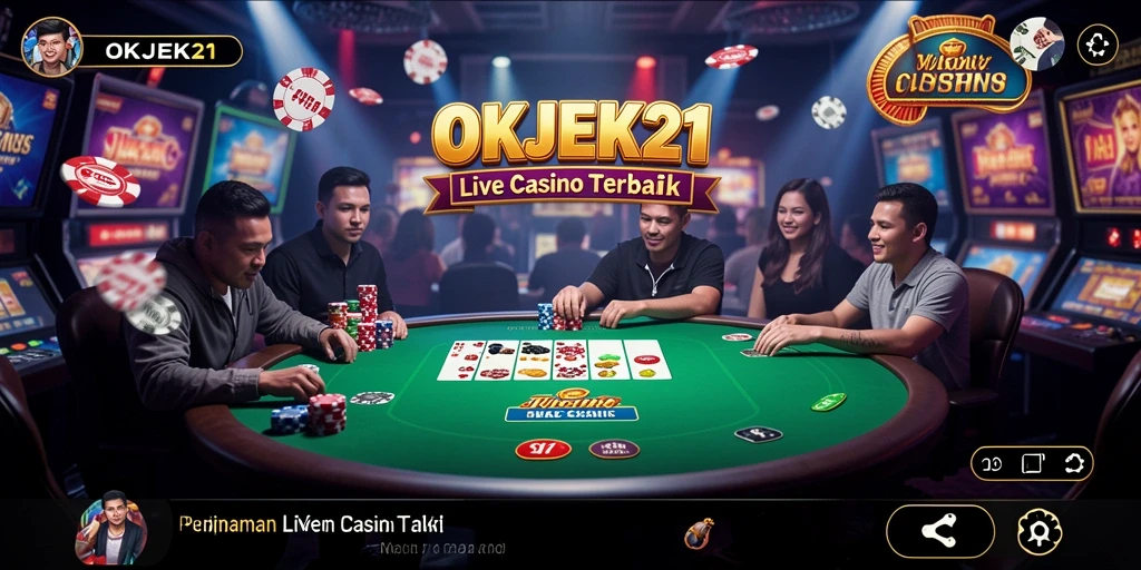 Gameplay menegangkan dengan dealer live di OKJEK21.