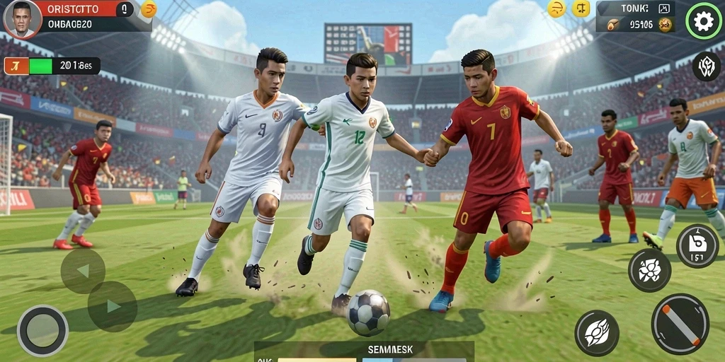 Gameplay seru dari ORISTOTO yang menggambarkan suasana pertandingan.