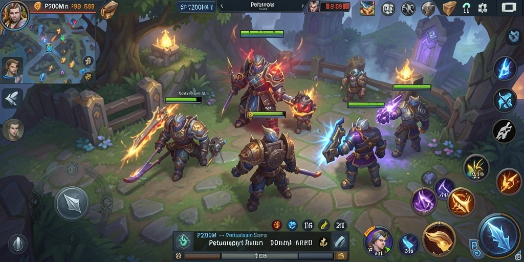 Tampilan gameplay P200M yang menampilkan pertempuran seru dan grafis menawan.