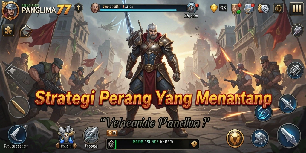 Tampilan gameplay strategi yang penuh aksi dan taktik.