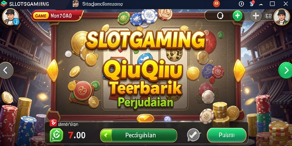 Screenshot SLOTGAMING menampilkan gameplay seru dalam QiuQiu.