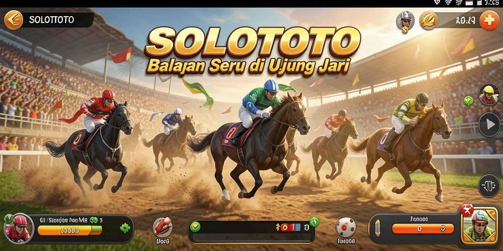 Gameplay Racing SOLOTOTO yang menyenangkan dan mendebarkan.