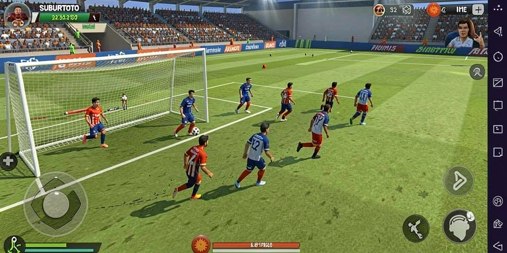 Tampilan gameplay SUBURTOTO yang seru dan dinamis di lapangan.
