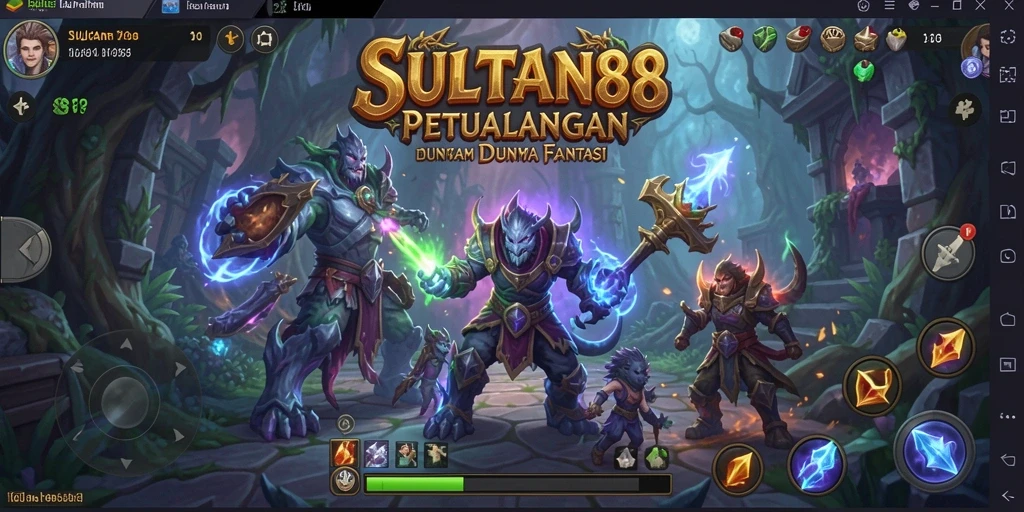 Tampilan gameplay seru di dunia petualangan SULTAN88.