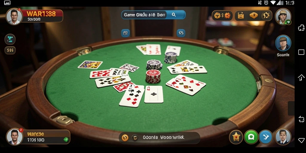 Tampilan gameplay Gaple yang menarik dan seru